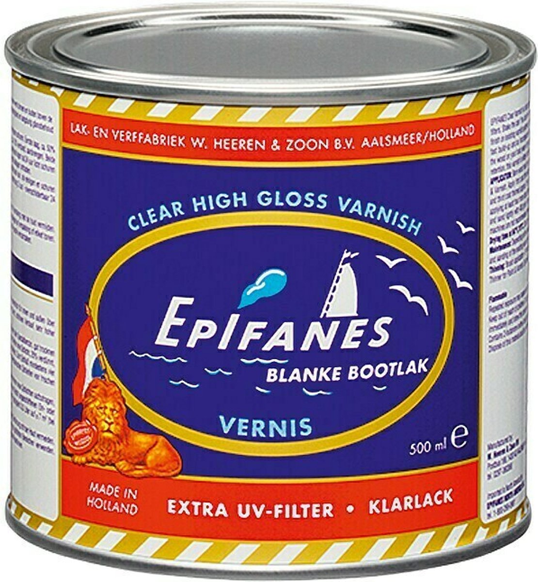 Epifanes Blanke Lak Bootlak Vernis Extra UVFilter 500 ml