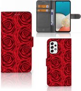 GSM Hoesje Geschikt voor Samsung Galaxy A53 Mobiel Bookcase Red Roses