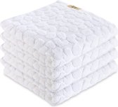 Dindi Home - Soft Beauty - Set de bain - 4 serviettes 50x100 - Wit