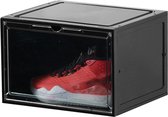 FlyThight - Schoenendoos - met led verlichting - Voice Activation - transparant - schoenenbox - sneaker display - sneakerbox - sneaker doos - Zwart