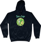 FanFix - College Hoodie - Fair Wear - Rick and Morty Hoodie - Portal - Unisex