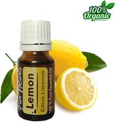 Citroen etherische Olie 10 ml | Lemon Oil | 100% PUUR | Bio | Essentiële olie Aromatherapie | Olie diffuser | Geschikt voor inname | Pure Naturals