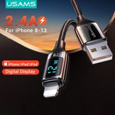 Usams US-SJ543 digitale oplader & data kabel 1.2m 480 Mbps