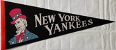 USArticlesEU - New York Yankees - NY Yankees - MLB - Vaantje - Baseball - Honkbal - Sportvaantje - Pennant - Wimpel - Vlag - 31 x 72 cm - Head logo
