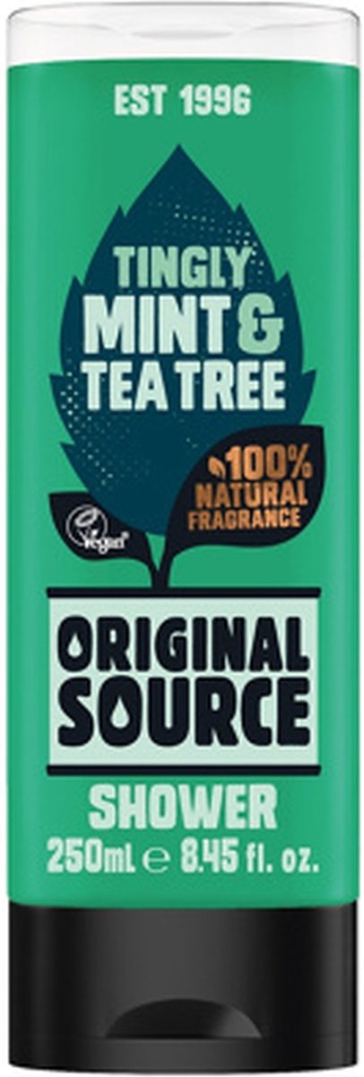 Original Source Shower Gel Mint And Tea Tree 250ml - Douchegel - Showergel - Munt & Tea Tree - Verfrissend