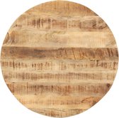 vidaXL Tafelblad rond 15-16 mm 50 cm massief mangohout