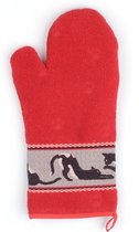 Bunzlau Castle Ovenwant Cats - 20x37 cm - Set van 2 - Rood