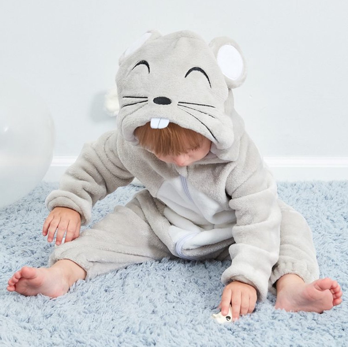 JAXY Baby Onesie - Baby Rompertjes - Baby Pyjama - Baby Pakje - Baby Verkleedkleding - Baby Kostuum - Baby Winterpak - Baby Romper - Baby Skipak - Baby Carnavalskleding - EU (label 90) - Muis — afbeelding 3