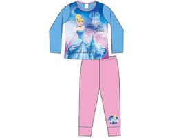 foto van Cinderella pyjama - maat 110/116 - Assepoester pyama - blauw / roze