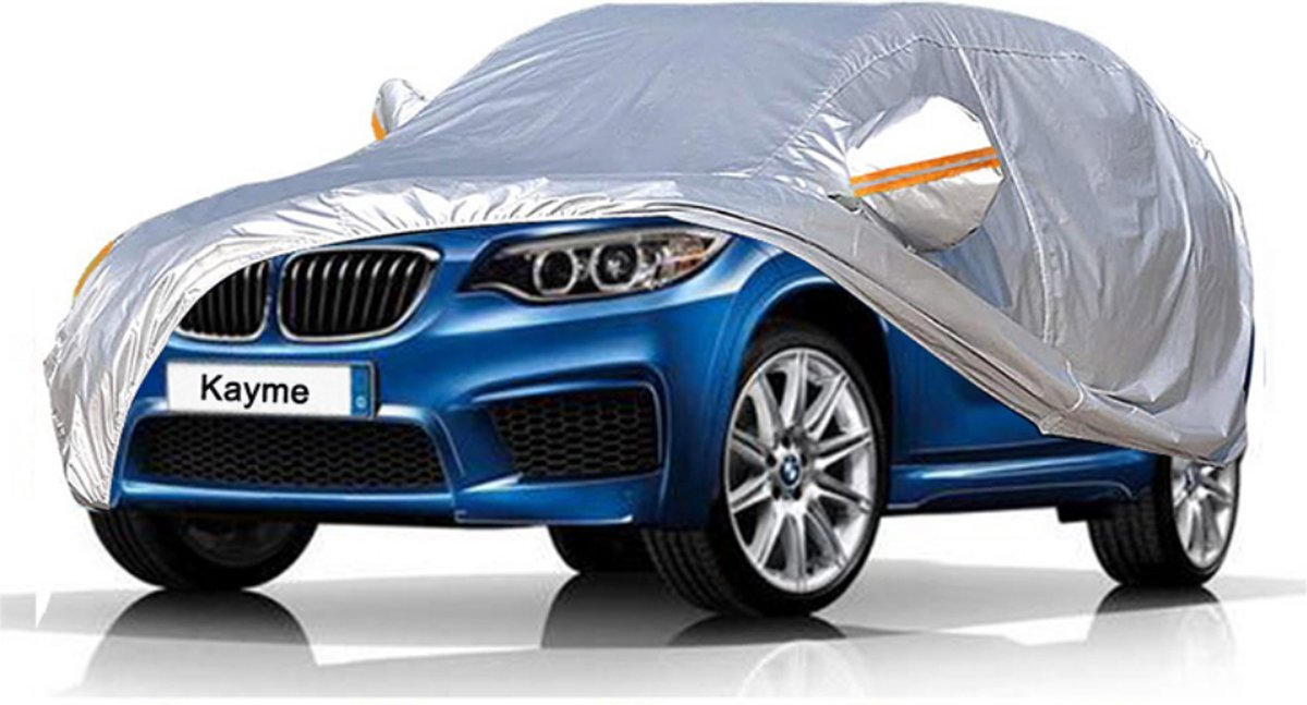 BeBetter®| Sedan Auto cover - Autobeschermhoes - Waterproof - Kras- en UV-beschermend - 490x185x150 cm - Grijs
