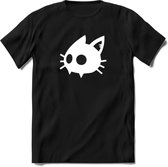 Cat Head - Katten T-Shirt Kleding Cadeau | Dames - Heren - Unisex | Kat / Dieren shirt | Grappig Verjaardag kado | Tshirt Met Print | - Zwart - XL