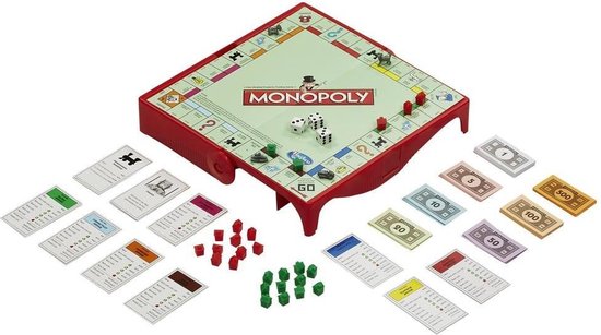 Afbeelding van het spel Hasbro Monopoly Grab & Go Board game Economic simulation