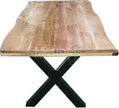 Bahia live edge mangohouten tafel 140 cm eettafel