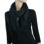 Behave sjaal - fijn gebreid - zwart - sjaal voor volwassenen