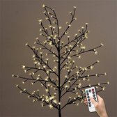 Kerstverlichting Kerstbloesem - Kerstboom - Bloesem - Lichtboom - Bloesemboom - Lichttakken met afstandsbediening - Voor binnen en buiten - 180 LEDs - 180 cm - Warm wit
