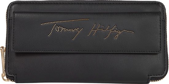 Tommy Hilfiger - Iconic tommy large ZA wallet - femme - noir