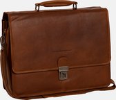 Chesterfield Sacoche en cuir pour ordinateur portable 15 pouces Shay Cognac