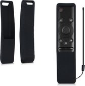kwmobile hoes compatibel met Samsung BN59-01241A BN59-01242A/01266A - Siliconen anti-slip hoes voor afstandsbediening in zwart