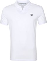 Blue Industry - Polo Stretch Wit - L - Modern-fit