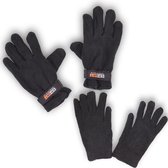 SK handschoenen winter - heren handschoenen - thermo handschoen man - 2 paar zwart