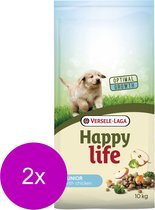 Happy Life Junior Kip - Hondenvoer - 2 x 10 kg