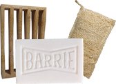 Barrie starters kit - Afwasset - Afwaszeep (sinaasappel-eucalyptus) - zeepbakje - loofah spons - zero waste - plasticvrij