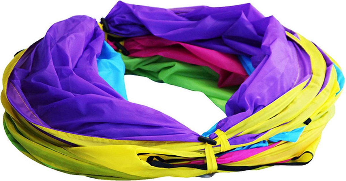 Buxibo Speeltunnel 4 Uitgangen - Kruiptunnel - Kinderspeelgoed/Binnenspeelgoed /Buitenspeelgoed - 250x46cm — afbeelding 4