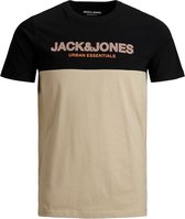 Jack & Jones T-shirt Block Tee Crockery (Maat: 5XL)