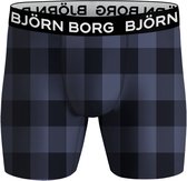 Björn Borg performance 2P blocks blauw & zwart - XXL