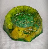 Artkija diamantachtige asbak in epoxyhars