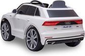 Audi Q8 FULL OPTIONS, 12 volt Kinder Accu Auto | accu auto voor kinderen | elektrische kinderauto + afstandsbediening (Wit)