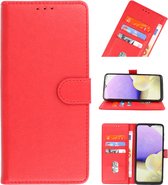 Wicked Narwal | bookstyle / book case/ wallet case Wallet Cases Hoesje Oppo A16 - A53s 5G - A55 5G Rood