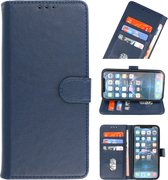 Wicked Narwal | bookstyle / book case/ wallet case Wallet Cases Hoesje voor iPhone 13 Pro Max Navy