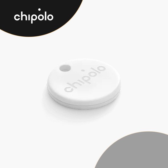 Chipolo One - Bluetooth GPS Tracker - Keyfinder Sleutelvinder - 1-Pack - Wit