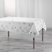 Livetti | Tafelkleed | Tafellaken | Tablecloth | 150x240 cm | Bloomy Wit Zilver