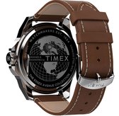 Timex Essex Avenue TW2U42800 Horloge - Leer - Bruin - Ø 46 mm