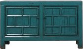 Fine Asianliving Antiek Chinees Dressoir Teal Glanzend B148xD40xH85cm Chinese Meubels Oosterse Kast