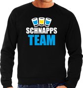 Apres ski trui Schnapps team zwart  heren - Wintersport sweater - Foute apres ski outfit/ kleding/ verkleedkleding XL