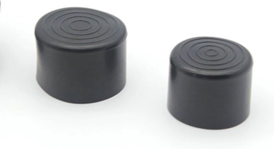 FSW-Products - 4/16/24/32 Chaise Leg Caps - 19mm - Feutre pour Meubles - Dessous de Verre - Feutre Anti-Rayures - Protection de Sol - Protège-Pieds de Chaise - Zwart - Rond - Housses de siège - Capuchons Convertibles - Capuchon Réversible