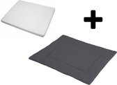 Babywellness Babybox set Matras & Boxkleed - Antraciet  (95x75)
