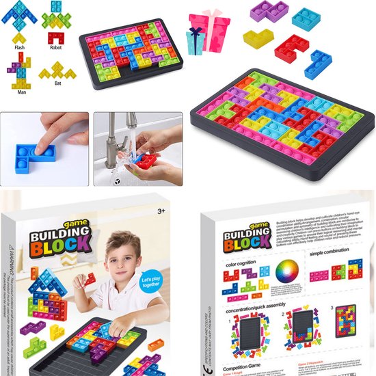 Puzzle de blocs de construction Éducatif . speelgoed amusant et éducatif -  jeu de... | bol.com
