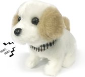 Little Puppy - interactieve Hond - schattig speelgoed knuffel hondje blaft en loopt 18CM - incl. batterijen