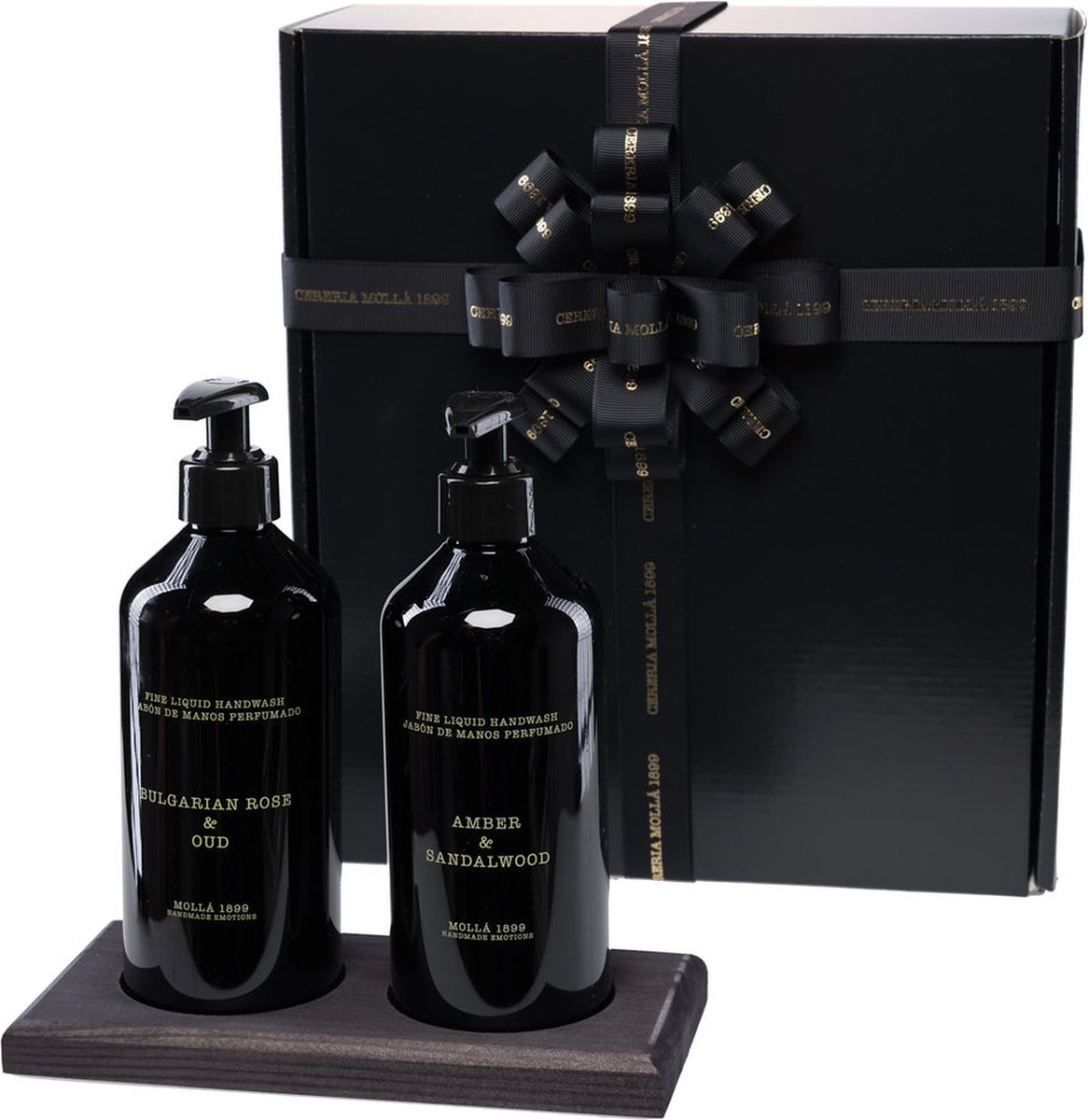 Cereria Mollà 1899 Cadeaudoos Bulgarian Rose Handlotion bodylotion - handwash bodywash zeep met plankje giftset geschenkdoos