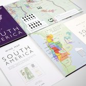 Vouwbare wijnkaart - Wijnland - Poster - Zuid-Amerika - Chili & Argentinië