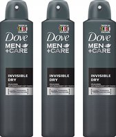 Dove Men+Care Deodorant Spray Invisible Dry - Voordeelverpakking 3 x 150 ml