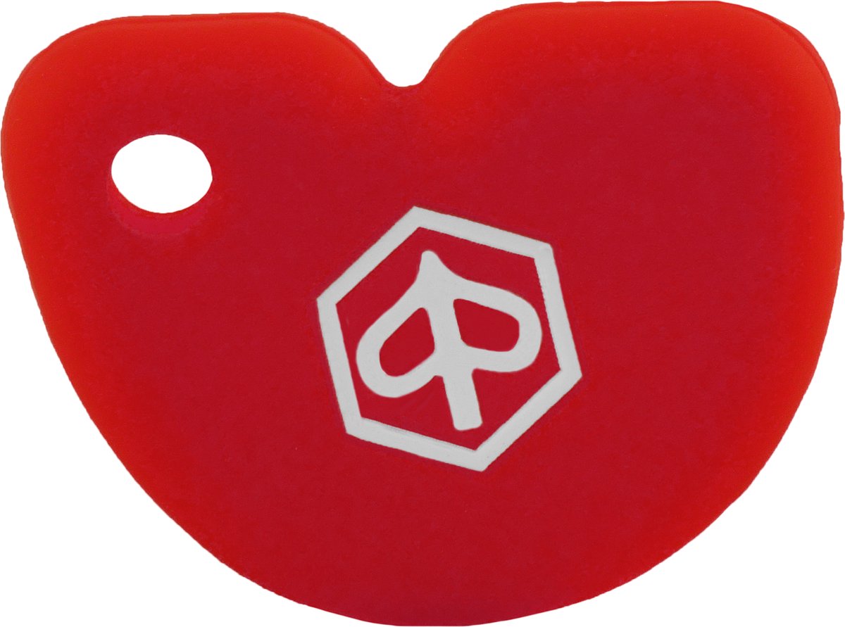 Rubber Sleutelhoesje Piaggio, Zip Rood