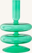 Lila Lemon - Gekleurde kandelaars - Kandelaar Glas Ringen Groen