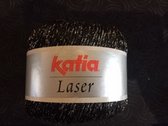 Laine à tricoter Katia Laser avec fil scintillant N° 104
