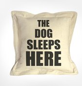 The Dog Sleeps Here Pillow