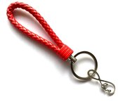 Sleutelhanger - Rood - Infinity Love - Liefde - Infinity - Oneindigheid - Valentijnsdag - Valentijn - Sport - Hanger - Leer - Kleur - Sportsieraad - Sieraad - Sportsieraden - Siera